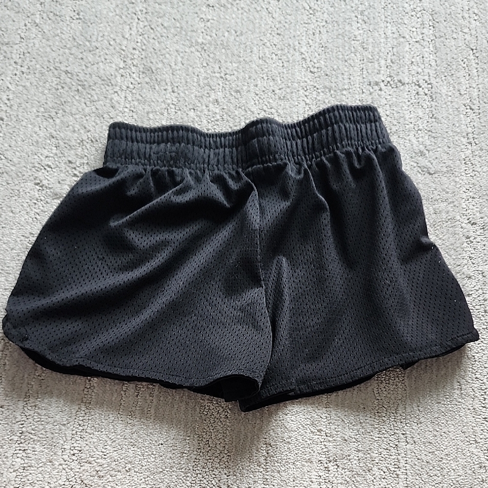Kids Black Mesh Shorts
